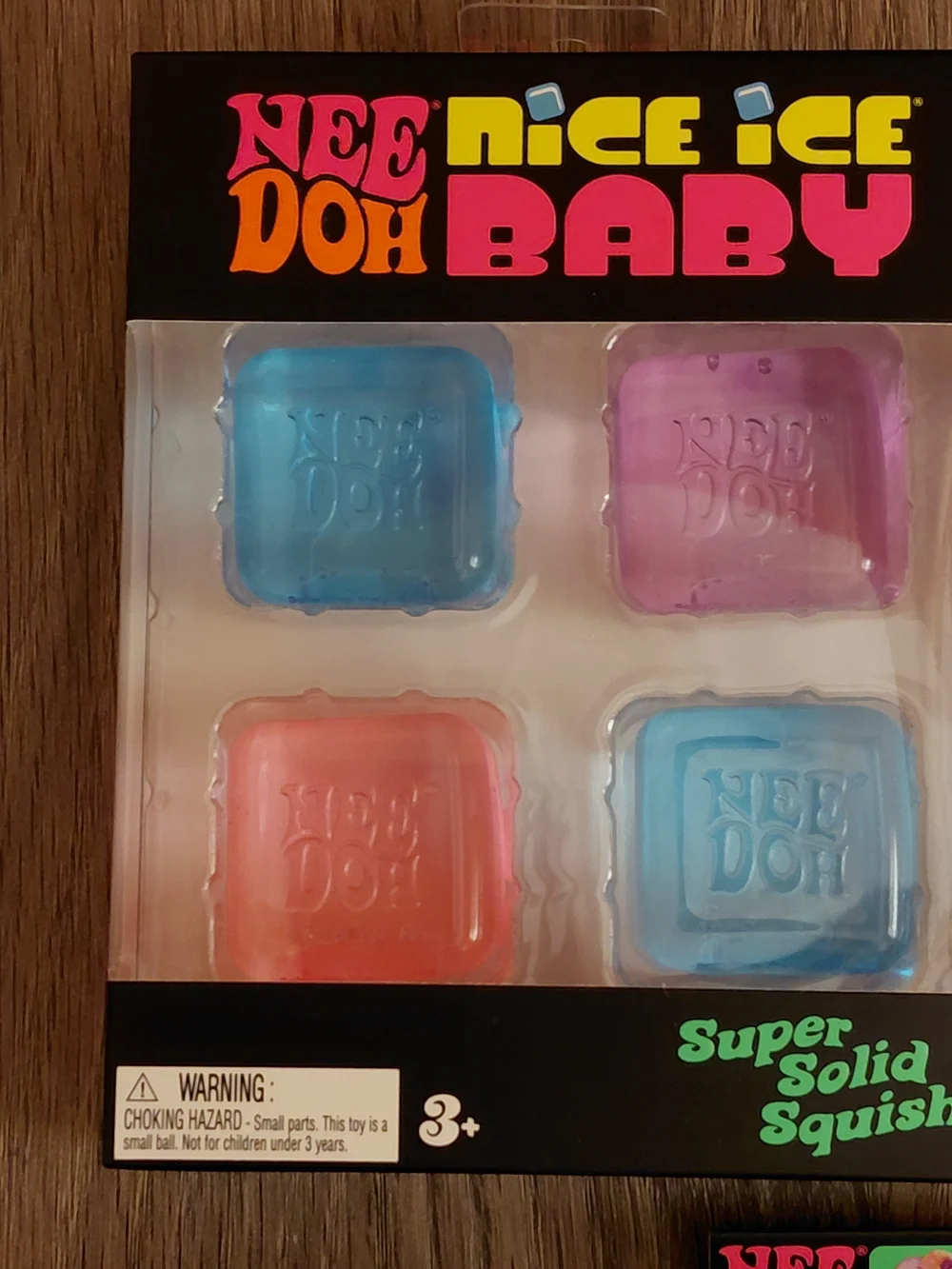 Needoh Squishy Lot Nice Ice Baby, Teal Funky Pup, 2 Fuzz Balls Fidget Stress